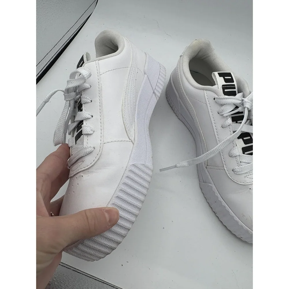 PUMA Shoes Womens Size 8.5 White SoftFoam+ Low Top Walking Sneakers Comfort